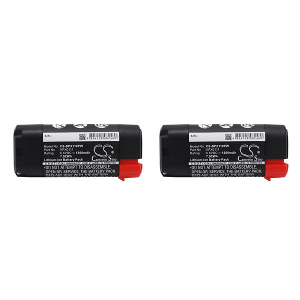 Flujoy 2 Pcs 1200mAh/6.6V Replacement Battery for VPX1501 VPX1201 VPX1212X VPX1101 VPX1301 VPX1301X VPX1101X VPX1401 VPX2102 VPX1212 VPX0111