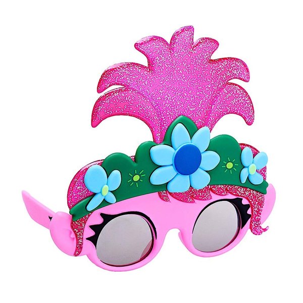 Sun-Staches Trolls Official Poppy Sunglasses Costume Accessory Mask UV400 One Size Fits Most Kids