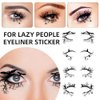 16pc /8 Pairs set Eye Shadow Temporary Eye Tattoo Stickers Women Halloween Party Eye Makeup Stickers Face Waterproof Fake Eyeshadow Eyeliner Tool