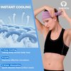 Sukeen Cooling Workout Headbands Women Men, Stretchy Non-Slip Wide Headbands for Women, Sweat Band Moisture Wicking Headbands for Women, Dark Gray/Macaron Blue/Macaron Pink/Mint Green/Lavender/Blue