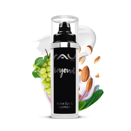 RAU beyond Active Eye & Lipcream (1.01 Fl.oz) - Organic moisturizer for lips and eyes - Against dryness, puffiness, wrinkles & crow´s feet - Anti-Aging Eye Cream - Lip-Cream for chapped lips