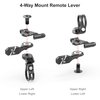 Funn UpDown Mountain Bike Dropper Seatpost 4 Way Mount CNC Remote Lever kit fits Both External and Internal Routing droppers, Smooth Action Easy-to-Use (Oil Slick)