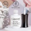 RARJSM Milky White Gel Polish, 15ML French White Nail Art Manicure Varnish LED UV Translucent Gel Nail Polish Soak Off Clear Nail Gel Sheer White Gel Polish