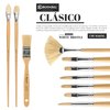 Escoda Clasico Series 2360 Artist Oil & Acrylic Paint Brush, Chungking Hog Bristle, Flat Mottler, Size 12