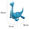 Self standing Dinosaur Tyrannosaurus Animal Balloons for Birthday Party Baby Shower Decoration Kit Inflatable Party Supplies Decorations Gift Kids and Adults (3D Plesiosaur Purple)