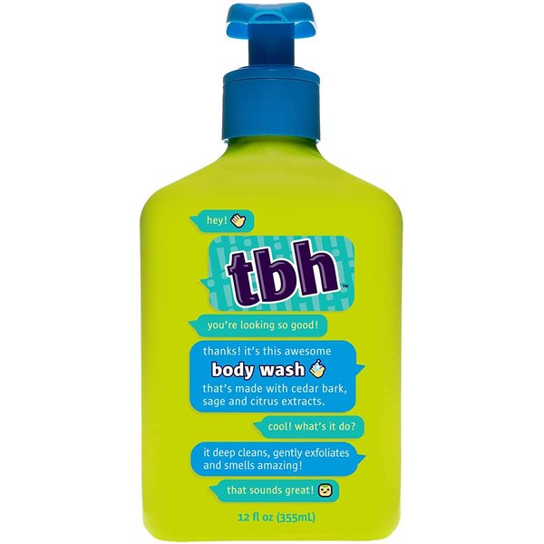 TBH Kids Body Wash - Gentle Exfoliating Body Wash - Sulfate, Paraben Free - 12 oz