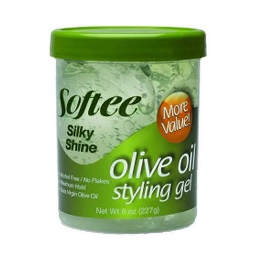 Softee Silky Shine Olive Oil Styling Gel, 8 Oz