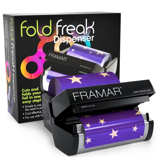 Framar Fold Freak Foil Dispenser for Aluminum Foil, Hair Foils (Cuts and Folds Hair Foil)