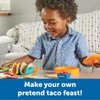 Learning Resources New Sprouts Taco Night! 28 Pieces - Play Food for Kids Ages 18+ Months, Grocery Store Pretend Play Toys, Play Kitchen Accessories,Kids