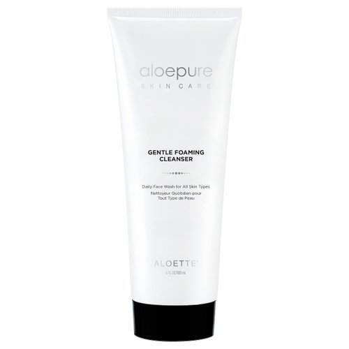 Aloette Gentle Foaming Facial Cleanser - Moisturizing Face Wash for Women & Men - Facewash Skin Cleanser Rejuvenates & Replenishes Natural Moisture, Facial Cleansing for All Skin Types - 6 Fl Oz