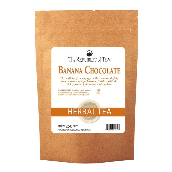 The Republic Of Tea Banana Cuppa Chocolate Tea Bags, 250 Tea Bags