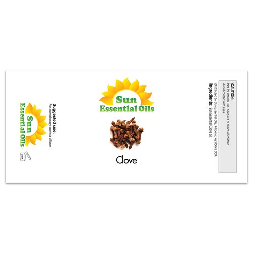 Sun Essential Oils 16oz - Clove Essential Oil - 16 Fluid Ounces
