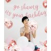 13 PCS Go Shawty It's Your Birthday Banner, Balloons Hip Hop Birthday Party Decorations Supplies, Rap Theme Happy Birthday Sign for Man Women birthday Party Supply (Rose Gold)