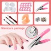 Nail Kit Set Professional Acrylic with Everything, 12 Glitter Acrylic Powder Kit Nail Art Tips Nail Art Decoration, DIY Nail Art Tool Nail Supplies Acrylic Nail Kit for Beginners (Beginners)