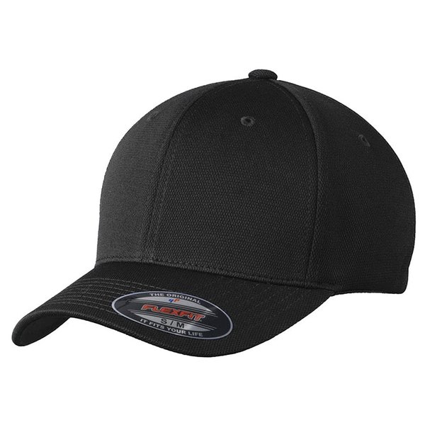 Joe's USA Premium Flex Fit Hat - High Performance Cool & Dry Baseball Caps in 7 Colors Black