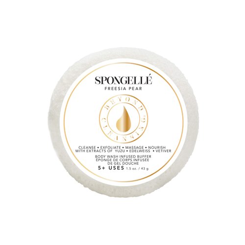 Spongelle Travel Size Spongette Body Wash Infused Buffer (Freesia Pear)