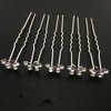 Vpang 20 Pcs Wedding Bridal Rhinestone Crystal Hair Pins Clips Women Headwear Wedding Decorative Hair Accessories (Butterfly)