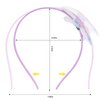 Geosoo Starfish Headband Laser Mermaid Hair Band for Women Girls Lavender Glitter Sea Star Hairbands Head Wear Gifts Birthday Baby Shower Cosplay Party Hair Accessories Decoration