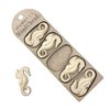 WoodUbend WUB6111 Pack of 5 Seahorses - Wood Appliques - Heat Bendable & Flexible Onlays 5x3cm - DIY Craft, Furniture & Home Decor - Easy to Apply & Paint - Versatile, Reusable & Decorative Decals