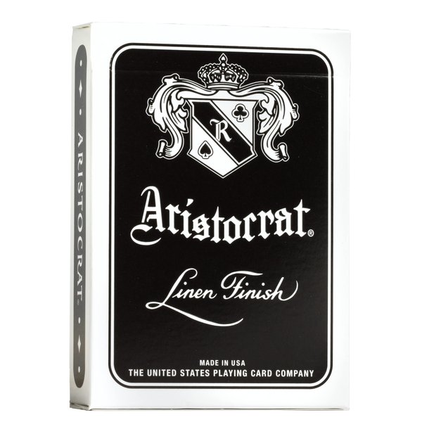 Aristocrat Signature Series Playing Cards Deck, 1 Deck of Black Playing Cards, Thin Crushed, Special Edition