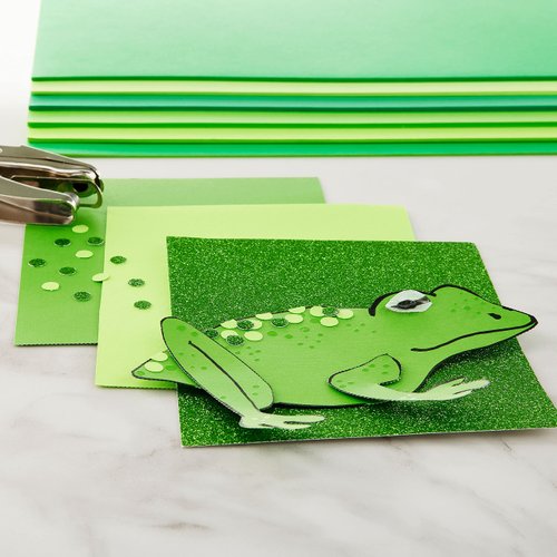 MICHAELS Feathered Greens 8.5”; x 11”; Cardstock Paper by Recollections®, 50 Sheets