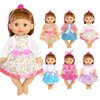 Huang Cheng Toys 6 Sets Baby Doll Dress for 12-14inch with Doll Accessories
