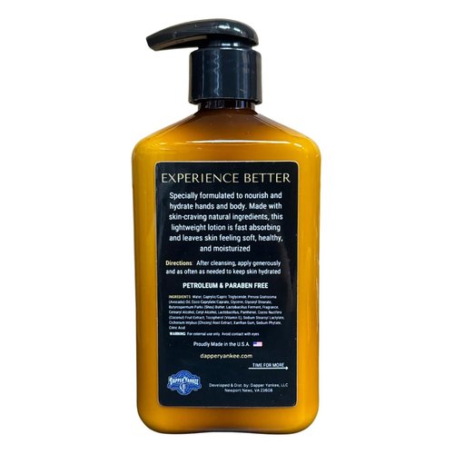 Dapper Yankee Natural Hand & Body Lotion for Men - Sierra Pine, Woodsy Pine Scent, Moisturizing, Non-Greasy, Fast Absorbing