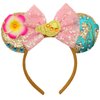 ZHENNAN Mouse Ears Headbands for Women, Glitter Princess Bows Ears Headbands, Ocean Adventures Costume Cartoon Themed Events Birthday Party Decorations Hair Accessoires