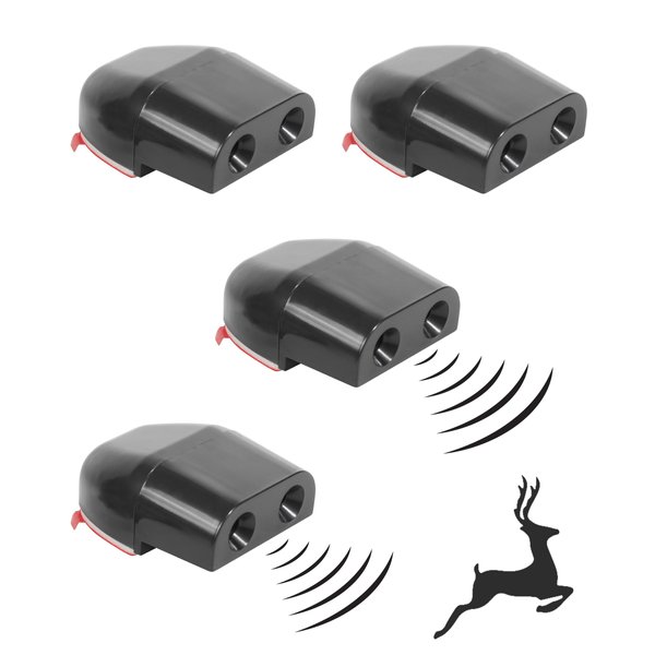 bylikeho 4 PCS Deer Whistles for Vehicles,Deer Horn for Car,Car Accessories Deer Warning Whistle Devices Repellent Animal Alert Horn Devices,Universal Animal Alert Accessories