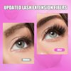 ALUDALASY Lash Clusters DIY Lash Extension Kit 240 PCS Lash Cluster Wispy 30D40D 9-16mm MIX D Curl Lash Cluster Bond and Seal Waterproof & Tweezer Individual Eyelash Extension Kit for Self Use(40D)