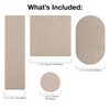Super Sliders Assorted Reusable Felt Furniture Sliders for Hard Surfaces, Beige (20 Pack)