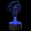 YX&ST Kpop Twice 16 Colors LED Night Light with Remote Control USB Acrylic Home Room Decoration