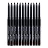 Beauty Spot (12pcs) Nabi Retractable Waterproof Eyeliner Pencil - Long Lasting Fade Resistant Formula - Quick Makeup Remover (Black)