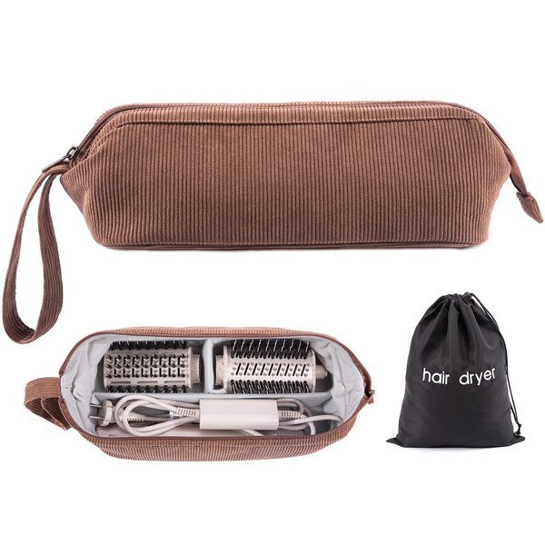 Hair Tools Travel Bag Compatible with Shark Flexstyle Carrying Case Portable Shark Hair Air Wrap Dryer Case Waterproof Dustproof Flat Curling Iron Travel Organizer with Black Hair Dryer Bag