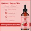 Natural Born Oils Pomegranate Seed Oil, 2oz, Organic, Cold-Pressed, High in Punicic Acid, Perfect for Skin Elasticity, Hair Shine