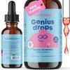 JoySpring Genius Drops Smartberry Vanilla| Focus Supplement Helps Kids Preform Better in School | Liquid Herbal Focus Supplement for Kids Organic Focus Drops for Kids
