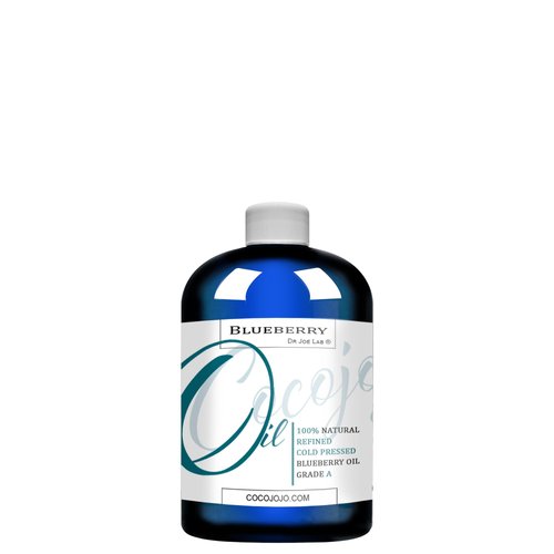 Dr Joe Lab Blueberry Seed Oil - 100% Pure, Refined, Cold Pressed, Non-GMO, Unscented, Deodorized - 8 oz - for Skin, Hair, Nails, Body, Face, Cosmetic Formulation - Premium Quality Grade A