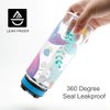HomTune Cute Water Bottle with Straw for School Kids Girls, BPA FREE Tritan & Leak Proof & Easy Clean & Carry Handle, 23oz/ 680ml - Mermaid