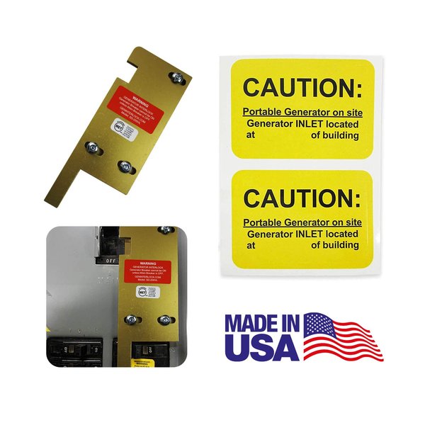 GenInterlock SD-200VL Square D Generator Interlock Kit for Vertical Main 150 or 200 amp breaker