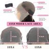 12A 13x6 Deep Wave Lace Front Wigs Human Hair 220% Density 13x6 HD Transparent Frontal Wigs Human Hair for Women Deep Curly Glueless Wigs Human Hair Pre Plucked with Baby Hair Natural Black 26 Inch