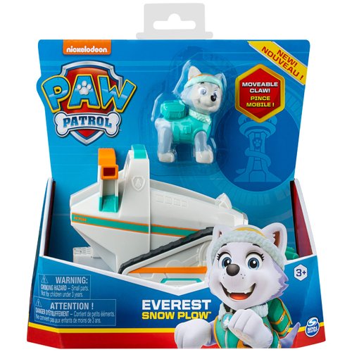 Paw Patrol, Everest’s Snow Plough Vehicle with Collectible Figure, for Kids Aged 3 and Up