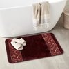 Popular Bath Aubury Collection, Bath Rug, Burgundy