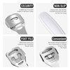 24 Pieces in Total, 2 Callus Shaver Sets Include 20 Replacement Slices 2 Callus Shavers and 2 Foot File Heads Foot Care Tools Hard Skin Remover for Hand Feet (White)