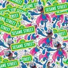 Sesame Street Super Grover and Logo Collectible Stickers