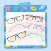 FOURCHEN Blue Light Glasses for Kids Anti Glare & Eye Strain Glasses Computer TV Phone Tablets UV Protection Glasses (Clear Pink)
