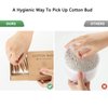 Kiemeu Bamboo Qtips Cotton Swabs With Wooden Sticks Q Tips For Ears Swabs 400 Count Bamboo Cotton Buds