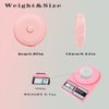 2 Pack Soft Automatic Retractable Tape Measure.60inch/150cm Body Waist,Tailor Sewing Craft, Cloth Fabric Measurement Digital Tape,Mini Collectible Pocket Kids Measuring Tape Tool(Green Pink)