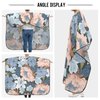 ALAZA Colorful Flowers Barber Cape for Men Women, Waterproof Haircut Apron Beard Shaving Bib Hair Cutting Cloth 55 x 65 Inch