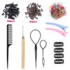 16 Colors Hair Tinsel Kit with Tools 3200 Strands Glitter Tinsel Hair Extensions Heat Resistant Sparkling Shiny Fairy Hair Accessories for Women Girl Kids 47Inch