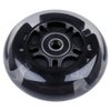 AOWISH 2-Pack Light Up Scooter Rear Wheels 80mm Flash Flashing Inline Skates Replacement Wheel with Bearings ABEC 9 for Adjustable 3-Wheel Kick Scooters (Black)